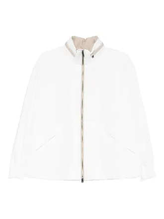 Brunello Cucinelli White Zipped Jacket