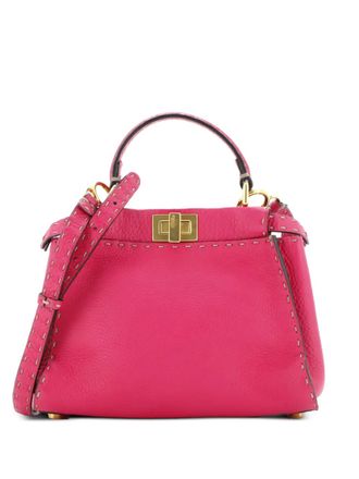 Fendi Selleria Peekaboo Bag Leather Mini satchel - Rosa