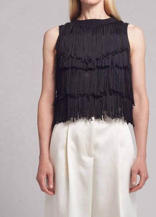 Eleven Six Bianca Fringe Tank Top In Black