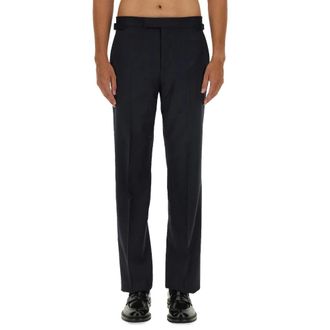Vivienne Westwood Broeken, Heren, Blauw, L, Leer, Sang Broeken