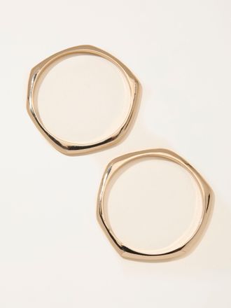 Fat Face FatFace Gold Tone Double Bangle