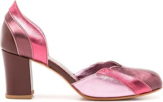 Sarah Chofakian Lygia 60mm leather pumps - women - Calf Leather - 35 - Pink