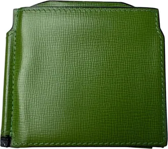 Valextra Glass Green Leather Money Clip (Pre-Owned)