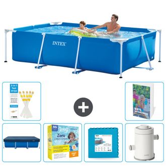 Intex Piscina Con Estructura Rectangular - 260x160x65 Cm - 7-piezas S102