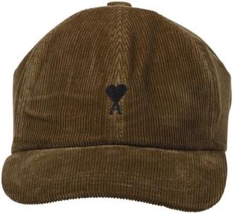 Ami ADC Cap Corduroy Velvet - Dames - Petten - Bruin - ONE Size - Katoen - Accessoires