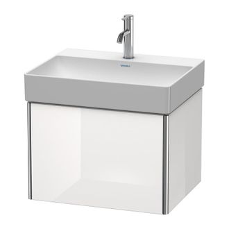 Duravit Duravit Xsquare Unidad De Tocador De Pared 58,4 X 46,0 Cm, 1 Extra&iacute;ble, Para Lavabo Durasquare 235360, Color (frente/cuerpo): Perla De Albaricoque Lac