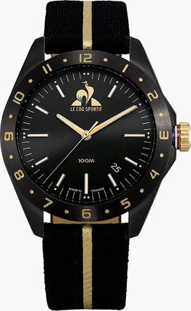 Le Coq Sportif Mens Quartz Date Textile Watch - Black/Multi - Size: ONE size