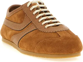 Dries Van Noten Calfskin Low-Top Sneaker - Brown