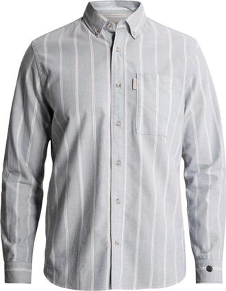 Cast Iron Long sleeve shirt Oxford Stripe - Heren - Overhemden - Blauw - Maat: L Katoen