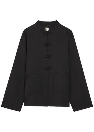 R&oacute;he Pankou-closure Wool Jacket - Black - 40 (UK12 / M)