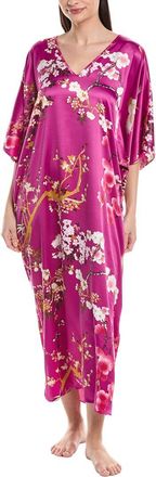 Natori Sakura Satin Butterfly Caftan