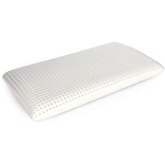 Talamo Italia Cuscino per letto, 100% Made in Italy, Guanciale ergonomico a saponetta in Memory Foam forato, Anallergico e Traspirante, 70x39xh10 cm, con imballo