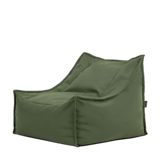 Icon Brand Puf sill&oacute;n de exterior en olefina impermeable verde caqui