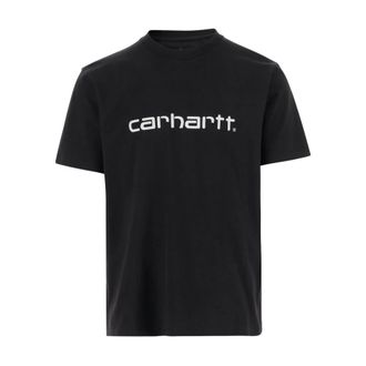 Carhartt Work in Progress Carhartt Wip, T-Shirts, male, Black, Size: XL Black Silk & Nylon T-shirt