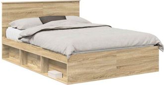 vidaXL Estructura De Cama Sonoma 140 X 200 Cm Madera De Ingenier&iacute;a Vidaxl