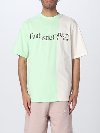 Msgm Fantastisch Groene T-shirt Graphic Tee