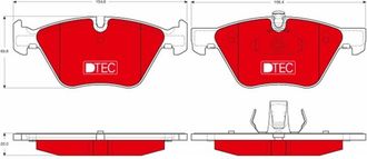 OEM Pastillas De Freno Delanteras Gdb1559dte Trw