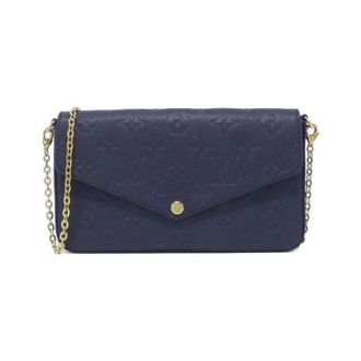Louis Vuitton Pre-owned Monogram Empreinte Pochette Felicie Schoudertas - Dames - Pre-owned - Blauw - Maat: ONE Size Leer