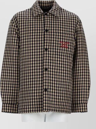 Dr&ocirc;le de Monsieur checked cotton overshirt