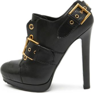 Alexander McQueen Stivali con occhielli 145mm - Nero