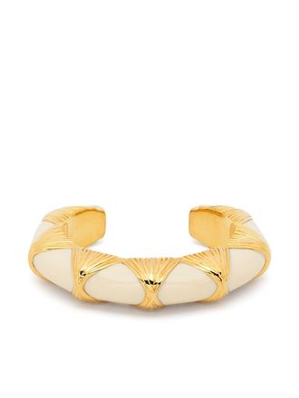 Aur&eacute;lie Bidermann Rosario open-cuff bracelet - Oro