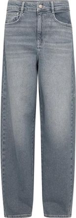 Mos Mosh Wide Jeans - Dames - Loose Fit Jeans - Blauw - W28 - Denim - Jeans
