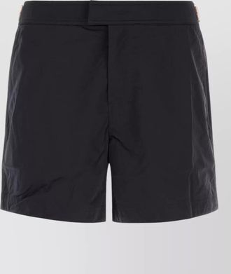 Ermenegildo Zegna nylon swimming shorts featuring back pocket