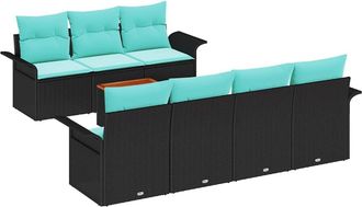 vidaXL Conjunto De Sof&aacute;s De Jard&iacute;n 8 Uds. 7-n&uacute;mero De Plazas Vidaxl