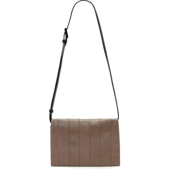 AllSaints Uma Leather Crossbody Bag in Mocha Brown at Nordstrom