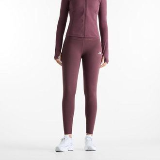 New Balance Donna NB Harmony High Rise Legging 25 in Marrone, Maglia di Poliestere, Taglia L