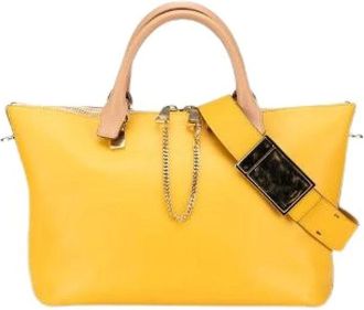 Chlo&eacute; Pre-owned Handbags, female, Yellow, Size: ONE SIZE Pre-owned Baylee Leather 2way Bag