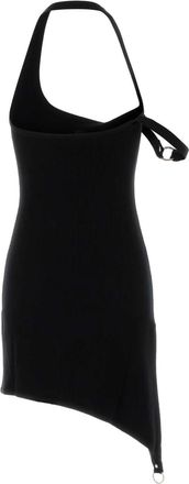Courr&egrave;ges Womens Black Viscose Blend Dress Exterior: Nylon Abiti