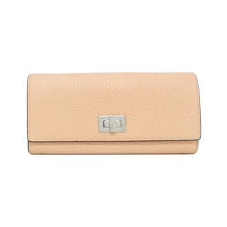 Fendi Baby Pink Leather Long Wallet (Bi-Fold) (Pre-Owned)