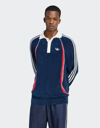 adidas Originals Retro Remix Teamgeist - Polo blu indaco, rosso scarlatto e bianco sporco-Viola