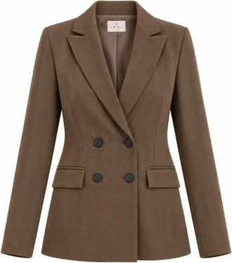 Marella Emmpiega Blazer - Dames - Blazers - Bruin - S - Jassen