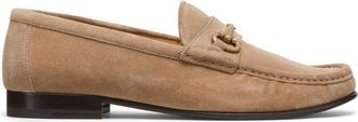Brunello Cucinelli almond-toe leather loafers - men - Rubber/Leather/Leather/Leather - 44 - Brown