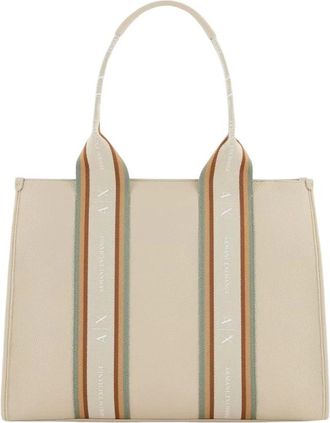 A|X Armani Exchange Bolsa Shopper - Bags - Mujer - Beige - ONE SIZE