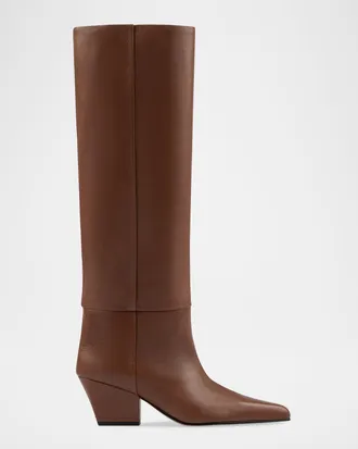 PARIS TEXAS Jane Leather Knee Boots