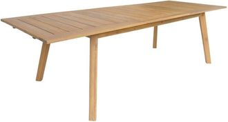 Sweeek 10-seater acacia wood garden table, Palena, Natural, 275x100x75 cm