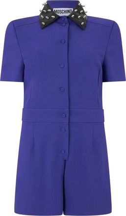 Moschino Elegante Korte Jumpsuit - Dames - Playsuits - Paars - S - Jumpsuits & Playsuits