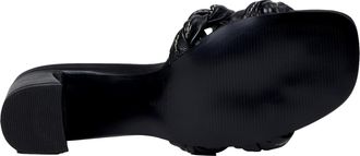 Kaanas Tartu Braided Heel with Contrast Stitching Black H00140R-001 Womens