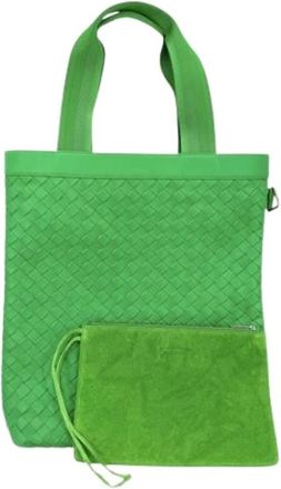 Bottega Veneta Bolso Tote Vintage Pre-owned - Pre-owned - Mujer - Verde - ONE SIZE