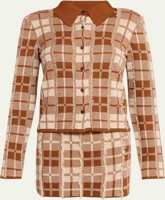 Guest In Residence Fringe Plaid Elle Shirt