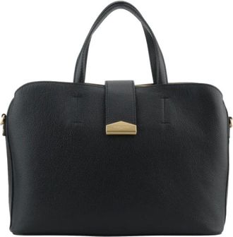 Pourchet Dames, Tassen, Zwart, Maat: ONE Size Leer