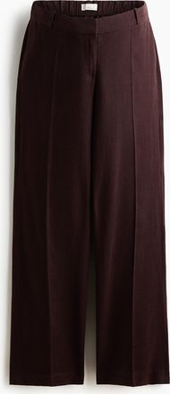 H&M MAMA Elegante Hose aus Leinengemisch - Brown