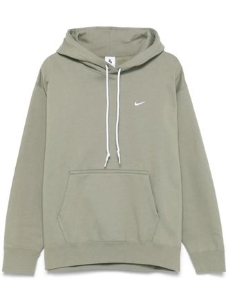 Nike Solo Swoosh hoodie - men - Cotton/Cotton/Polyester/Polyester - S - Green