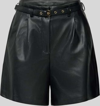 Only Loose Fit Shorts in Lederoptik mit Gürtel Modell HEIDI in Black, Größe S