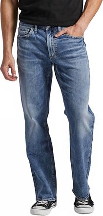 Silver Jeans Co Zac Relaxed Fit Straight Leg Jeans In Indigo