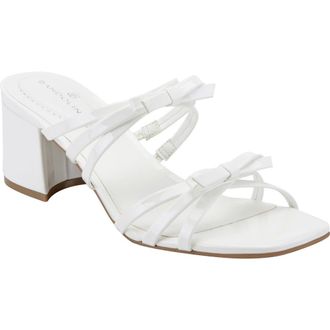 Bandolino Mattien Slide Sandal in White at Nordstrom, Size 7.5
