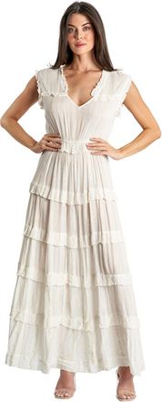 La Moda Clothing Alix Womens Sleevless V-neck dress